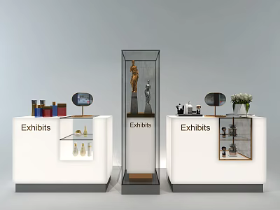 Modern Display Cabinet 3d model