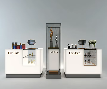 Modern Display Cabinet 3d model