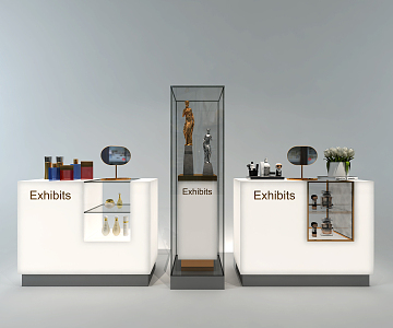 Modern Display Cabinet 3d model