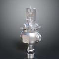 Stainless Steel Industrial Valve With Precision Engineered Control Structure And Flange Connections
