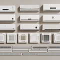 Air conditioning wall-mounted air conditioning central air conditioning air outlet return air outlet 3d model