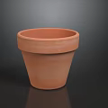 Terracotta Flower Pot With Smooth Surface Round Shape For Home Decoration
