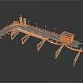 Industrial Port Loading Equipment With Long Platform Support Structures And Container Module