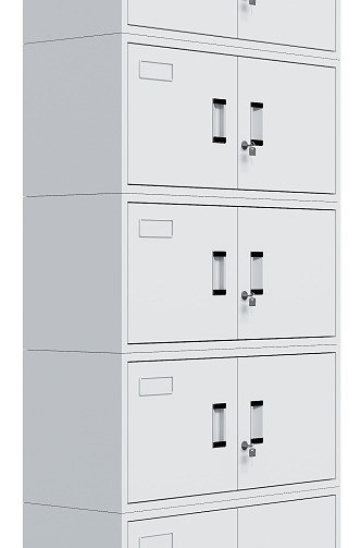 Five-section cabinet 3d model