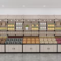 Retail Display Shelves Featuring Multi Tier Racks And Cabinet Doors For Product Storage