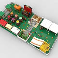 LEGO Toy Blocks Bazaar Activity Scene 3d model