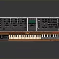 portable synthesizer mixer reverberator tuner mixer mixing equipment 3d model