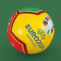 Official UEFA EURO 2024 Germany Football with Colorful Logo and Design