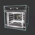 Modern BRONCO Oven Kitchen Appliance With Digital Control And Glass Door