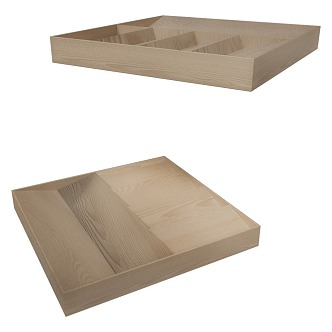 Gejst Solid Wood Tray 3d model