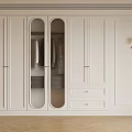 Modern White Wardrobe Interior Design With Glass Doors And Drawers Cabinets