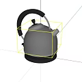 Stainless Steel Electric Kettle Modern Design Kitchen Appliance With Black Handle