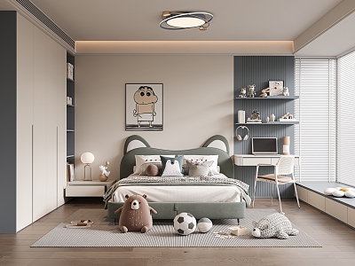 Modern Children's Room Boys Children's Room 3d model