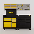 Black And Yellow DEWALT Decorative Ornament Combination With Toolbox And Hanging Tools