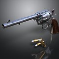 revolver revolver pistol semi-automatic pistol automatic pistol modern weapon hot weapon 3d model