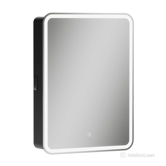 Modern Bathroom Vanity With Wall Mounted Mirror Cabinet And Sleek Design 3d model 