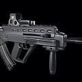 Modern Tactical Assault Rifle With Black Finish Detachable Magazine And Ergonomic Design