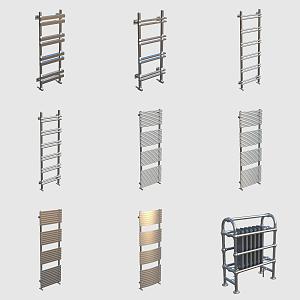 Heating and floor heating pipes for hydropower components 3d model