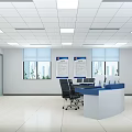 modern monitoring room 3d model