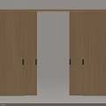 Modern Wooden Sliding Doors for Interior Home Decoration and Space Saving