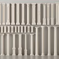 Various Ornamental Columns With Detailed Classical And Modern Architectural Designs