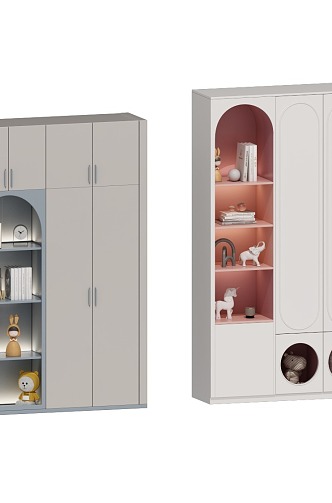 Children's Room Children's Wardrobe Children's Bookcase Children's Desk Children's Toy Cabinet 3d model