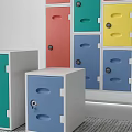 Colorful Lockers In Various Colors For Indoor Storage And Decorative Use