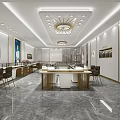 Sunfeel Modern Jewelry Store Elegant Interior Design With Reception Desk And Stairs