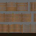 Different Styles Of Wooden Railings With Lattice Patterns Vertical Slats And Scalloped Tops