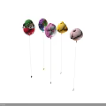 Various Colorful Cartoon Character Balloons With Strings For Party Decoration