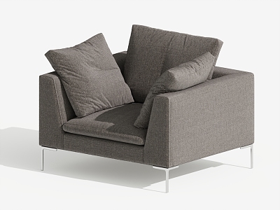 Modern Single Sofa Single Chair Leisure Chair 3d model