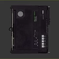 Vintage Purple Electronic Radio Cassette Player With Control Panel And