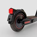 Red And Black Electric Scooter With Modern Design And Sleek Frame Features