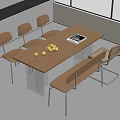 Modern Wooden Dining Table Set With Chairs Bench Lemons And Magazine In Bright Minimalist Space