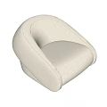 Silent Wind Single Sofa 3d model