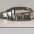 Modern Clothing Store Interior Design With Mannequins Display Racks And Large Screens