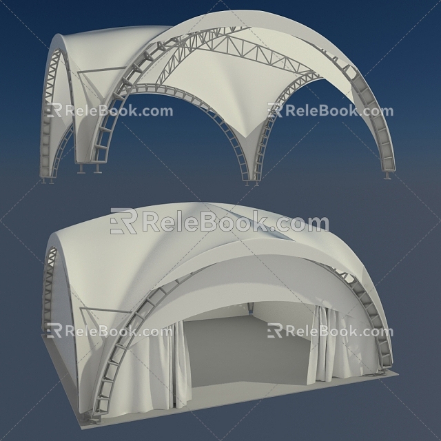 Tensioned membrane 3d model