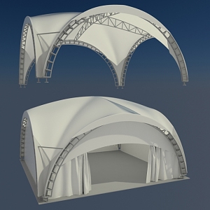 Tensioned membrane 3d model