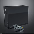 Sleek Gray Game Console With Wireless Controller And Modern Design