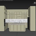 French Kitchen Cabinets 3d model