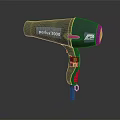 Parlux 3000 Black Hair Dryer With Red Accents And Ergonomic Handle Design