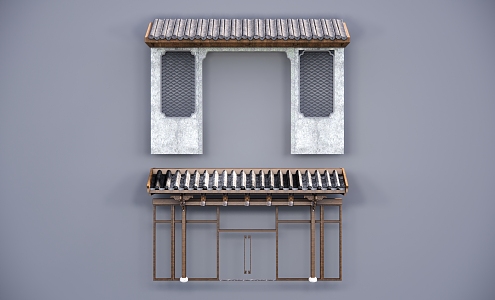 Chinese eaves 3d model