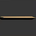 Curved Weapon Design With Blue Edge Gold Inner Ring And Beige Metallic Panel
