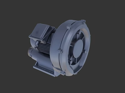 High Performance Industrial Blower With Motor Driven Impeller For Ventilation Systems 3d model