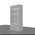 White Display Cabinet With Multiple Shelves And Bottom Cabinet Doors