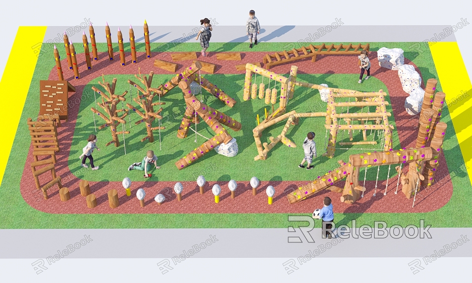 Outdoor children's amusement facilities Children's playground model