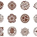 New Chinese Carved Wood Carved Flower 3d model