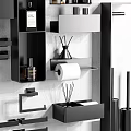 Modern Bathroom Accessories With Wall Mounted Shelves Towel Racks And Storage Organizers