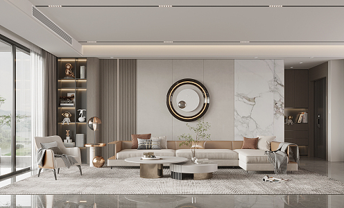 modern living room home living room 3d model