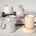 Modern Mug Rabbit Mug Combo 3d model
